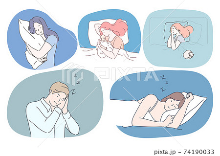 Sleeping, relaxation and comfortable rest concept 74190033