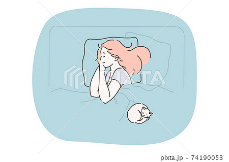 Sleeping, relaxation and comfortable rest concept 74190053