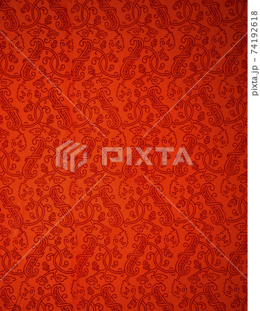red ornamental wallpaper background 74192618