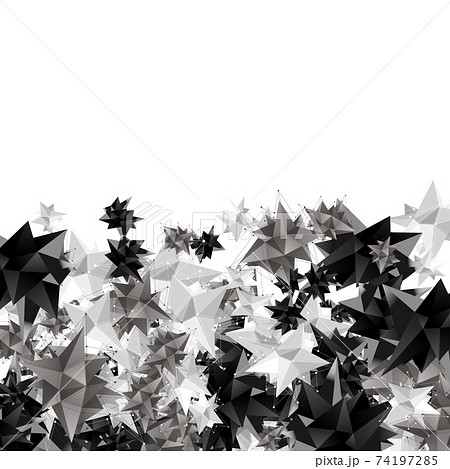 Vector modern geometric shape. 3d polygon background. 74197285