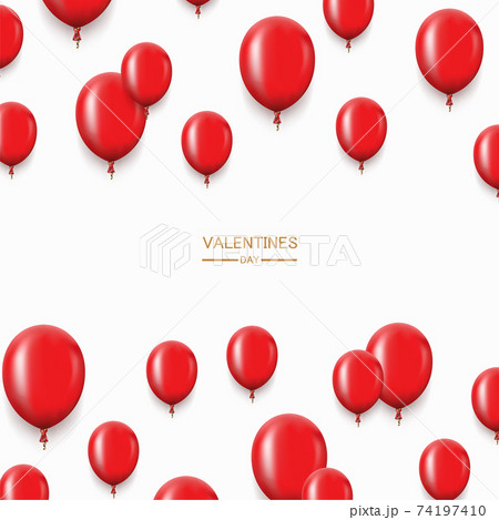 red balloons background 74197410