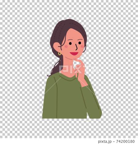 20多歲和30多歲的年輕婦女插畫肖像 74200180