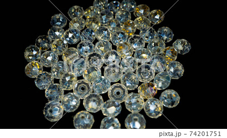 white crystal luster beads 74201751