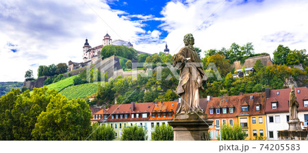 Authentic beautiful towns of Germany - Wurzburg, Bavaria Authentic beautiful towns of Germany - Wurzburg, Bavaria 74205583