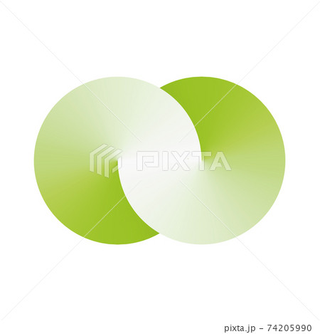 Infinity symblol of interlaced circles. Vector sign with gradient effect Infinity symblol of interlaced circles. Vector sign with gradient effect 74205990