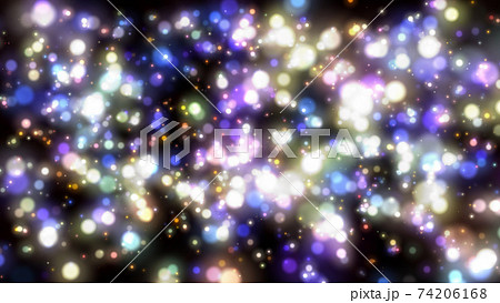 キラキラ光るカラフルなイルミネーション Illumination lighting キラキラ光るカラフルなイルミネーション Illumination lighting 74206168