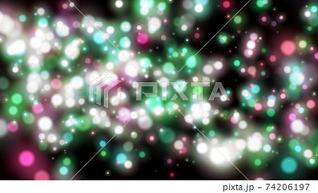 キラキラ光るカラフルなイルミネーション Illumination lighting キラキラ光るカラフルなイルミネーション Illumination lighting 74206197