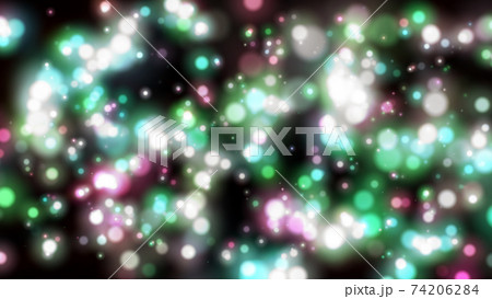 キラキラ光るカラフルなイルミネーション Illumination lighting 74206284