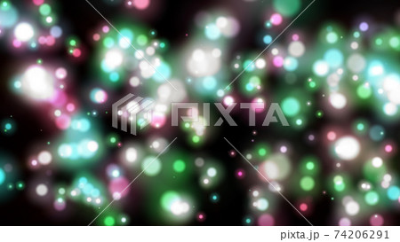 キラキラ光るカラフルなイルミネーション Illumination lighting 74206291