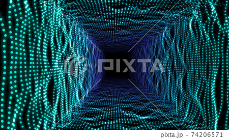 ネオンで出来たトンネルを疾走するイメージ running through a neon tunnel ネオンで出来たトンネルを疾走するイメージ running through a neon tunnel 74206571