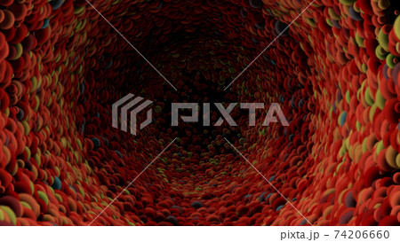 4K ぶくぶく 泡 トンネル カラフル 動き 体内 4K ぶくぶく 泡 トンネル カラフル 動き 体内 74206660