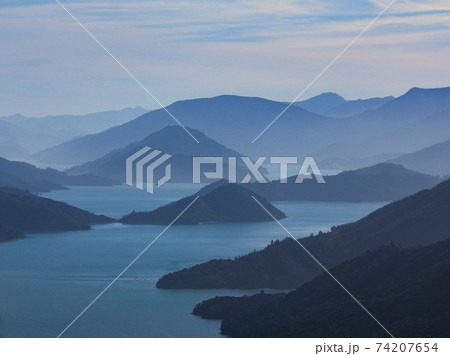 Kenepuru Sound. Bay in New Zealand. Kenepuru Sound. Bay in New Zealand. 74207654