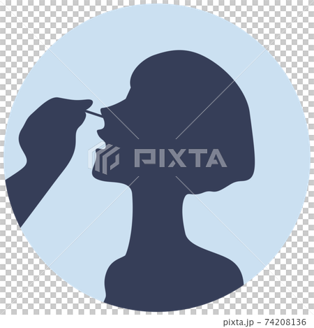 Virus inspection silhouette icon Virus inspection silhouette icon 74208136