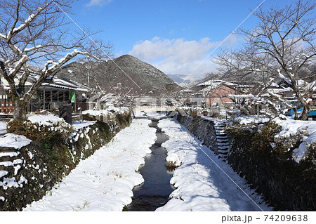 雪の山口一の坂川 雪の山口一の坂川 74209638