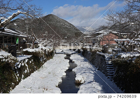 雪の山口一の坂川 雪の山口一の坂川 74209639