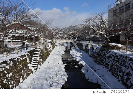 雪の山口一の坂川 雪の山口一の坂川 74210174