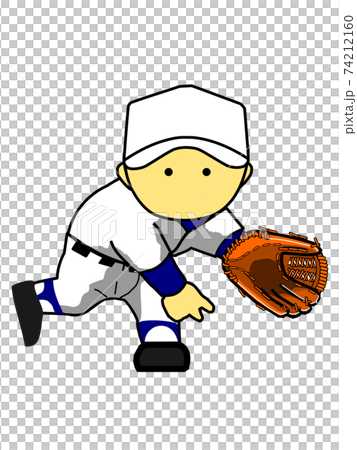 かわいい野球ライトのイラスト素材