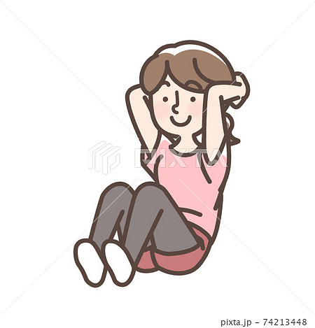 腹筋女性 74213448