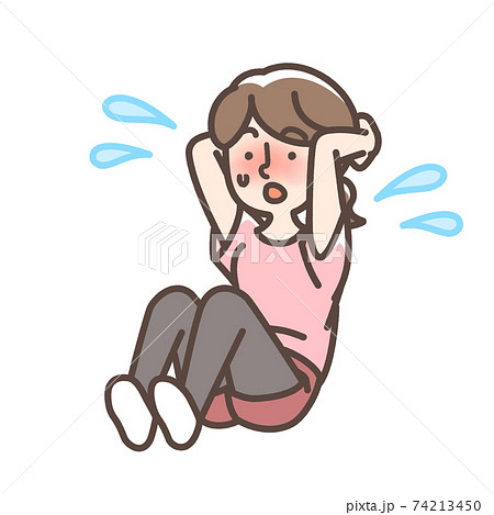 腹筋女性 74213450