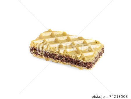 chocolate wafer isolated on white background chocolate wafer isolated on white background 74213508