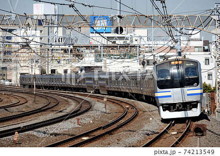横須賀線を行くE217系電車15両 横須賀線を行くE217系電車15両 74213549