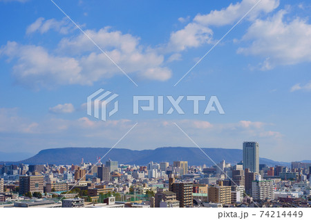 高松市街並み　屋島　香川県庁舎　高松市役所(2021年2月撮影) 74214449