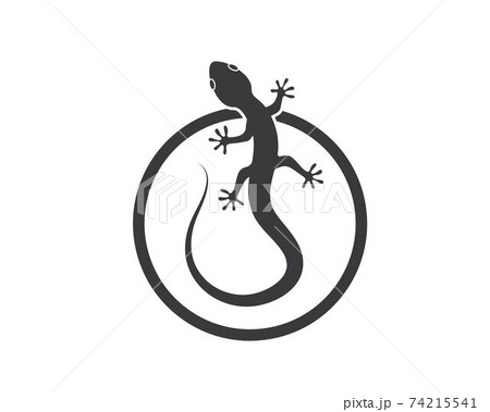 Gecko logo vector icon illustration Gecko logo vector icon illustration 74215541