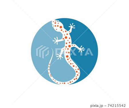 Gecko logo vector icon illustration Gecko logo vector icon illustration 74215542