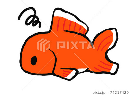 調子が悪い金魚のイラスト 調子が悪い金魚のイラスト 74217429