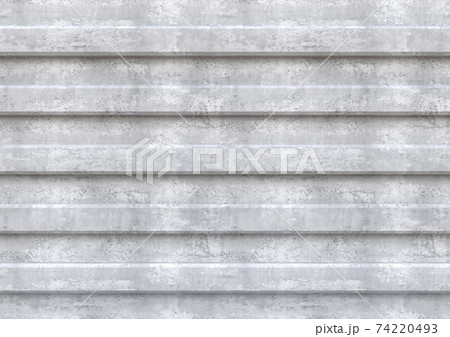 段差があるコンクリートの壁素材の3dcgのイラスト素材