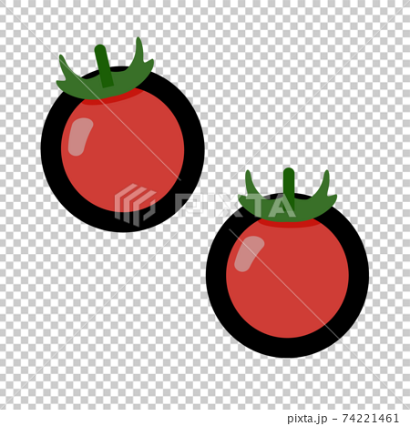 野菜 プチトマトのイラストのイラスト素材