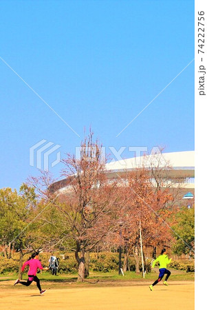 長居公園　春の風景 74222756