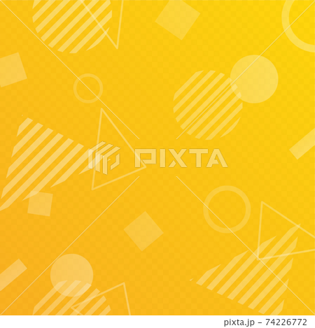 Geometric pattern material [orange / yellow] 74226772