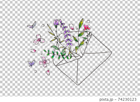 Letters and flowers 74230123