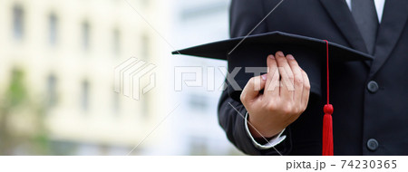 shot of graduation hats during commencement success graduates of the university, Concept education congratulation. Graduation Ceremony ,Congratulated the graduates in University. shot of graduation hats during commencement success graduates of the university, Concept education congratulation. Graduation Ceremony ,Congratulated the graduates in University. 74230365