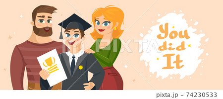 Graduation Congratulations vector illustration 74230533