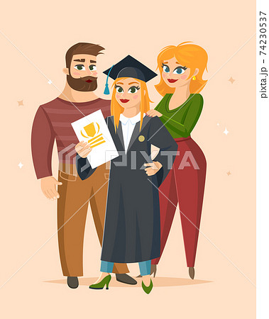 Graduation Congratulations vector illustration 74230537