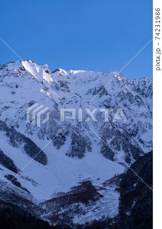 上高地　長野県　松本市　穂高岳　景勝地　山　川　高原　梓川　日本アルプス　山岳　中部山岳国立公園　春 74231986