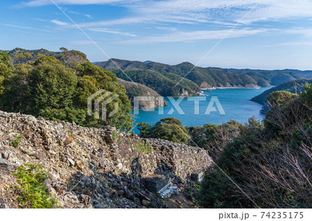 金田城跡と石垣 74235175
