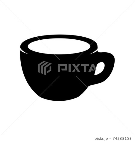 Coffee cup illustration isolated on white. Design element for logo, label, sign, poster, flyer. Vector illustration 74238153