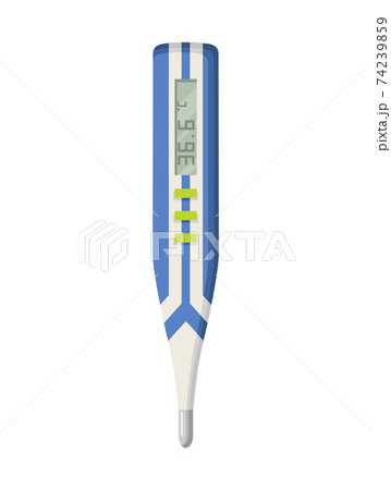 Thermometer icon. Measuring body temperature in vector. Electronic thermometer main prevention coronavirus. Design template of digital thermometer showing temperature Thermometer icon. Measuring body temperature in vector. Electronic thermometer main prevention coronavirus. Design template of digital thermometer showing temperature 74239859