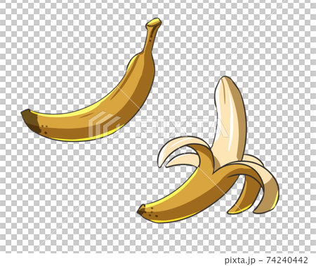 むいたバナナ むいたバナナ 74240442