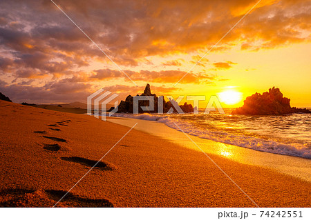 水晶浜（夕景） 74242551