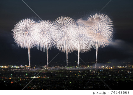 新潟県 長岡まつり大花火大会の写真素材