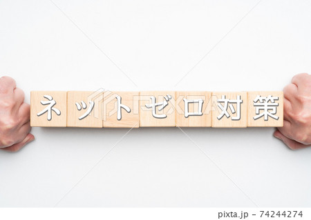 イメージ　ネットゼロ対策 74244274