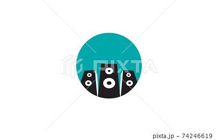 sound speaker flat modern logo vector icon symbol graphic design illustration sound speaker flat modern logo vector icon symbol graphic design illustration 74246619