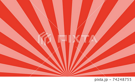 集中線 光線 赤色 16:9 集中線 光線 赤色 16:9 74248755