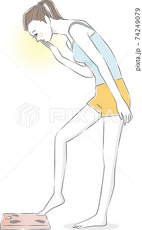 体重チェック 74249079