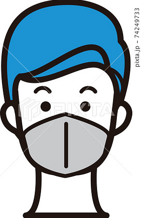 マスク ウレタン 男性 予防 医療 人物 イラスト マスク ウレタン 男性 予防 医療 人物 イラスト 74249733