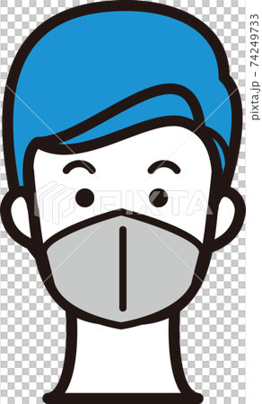 面具氨基甲酸乙酯男性預防醫務人員圖 面具氨基甲酸乙酯男性預防醫務人員圖 74249733